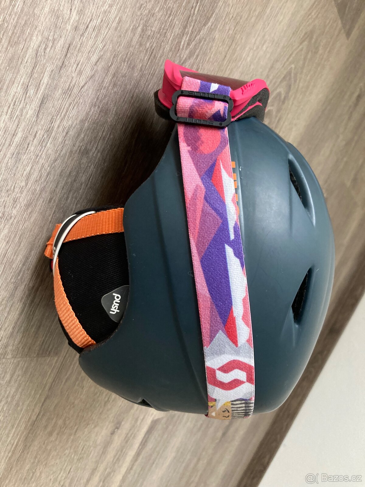 Dětská lyžařská helma + brýle - 2