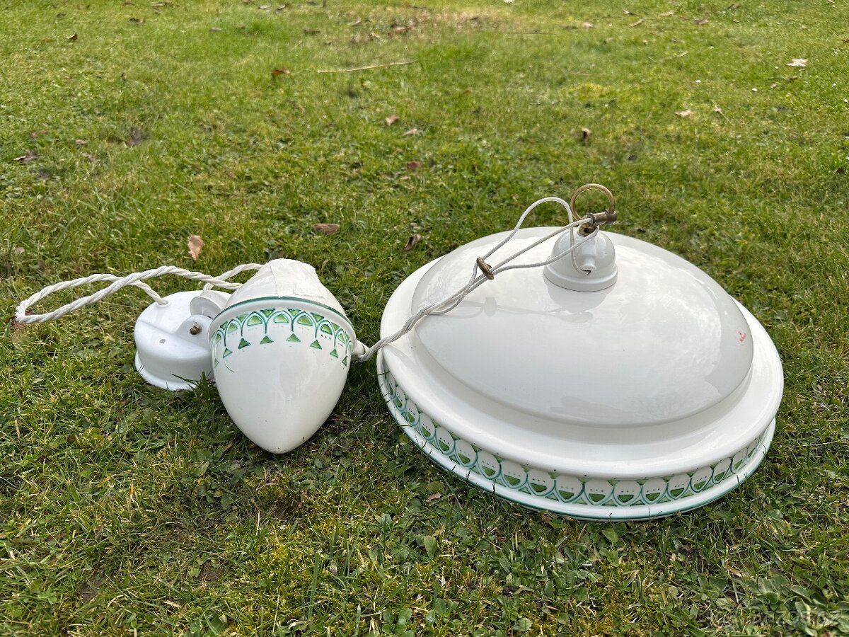 Keramický stropní stahovací svítidlo s těžítkem - 2