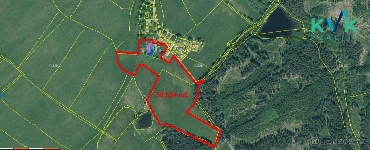 Zemědělská usedlost, pozemek 50 524 m2, rybník, stáje, stodo - 2