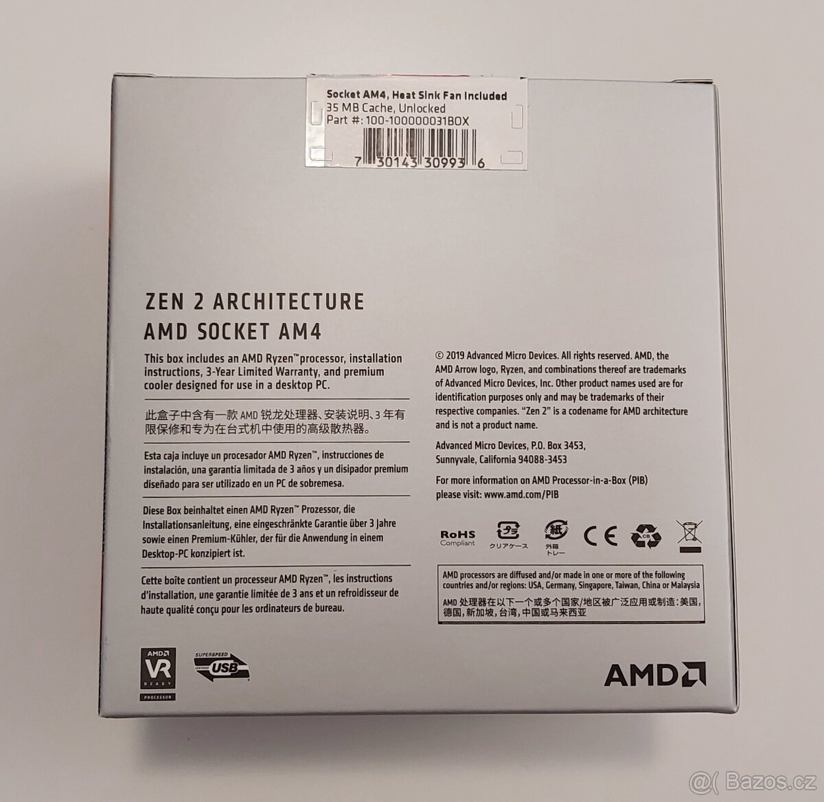 Procesor AMD Ryzen 5 3600, box chladič - 2