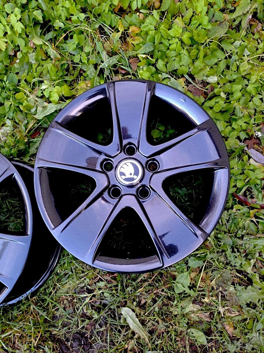 Alu kola 5x112 originál Škoda R16 - 2