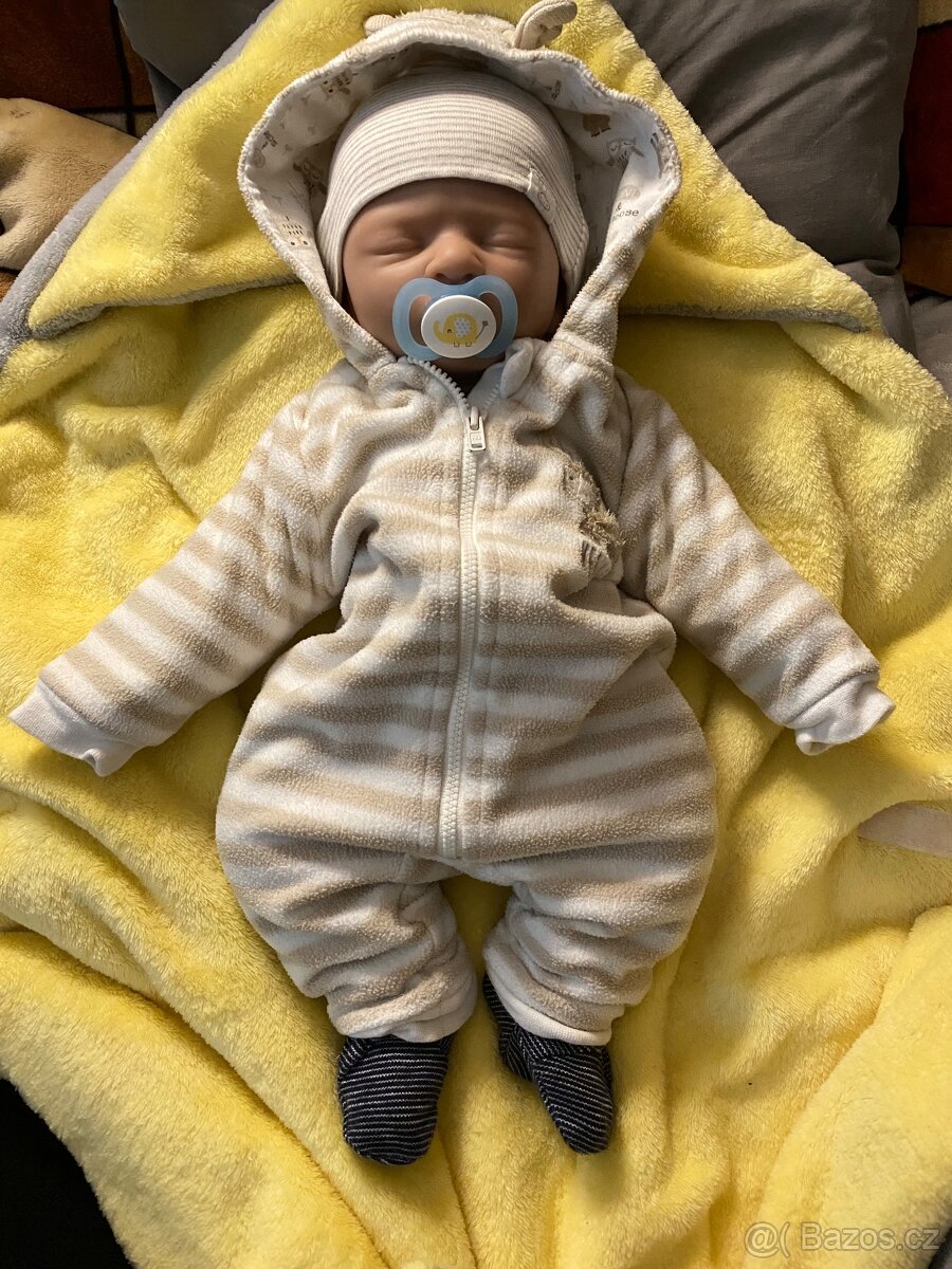 Celosilikonové reborn miminko baby panenka - chlapeček - 2