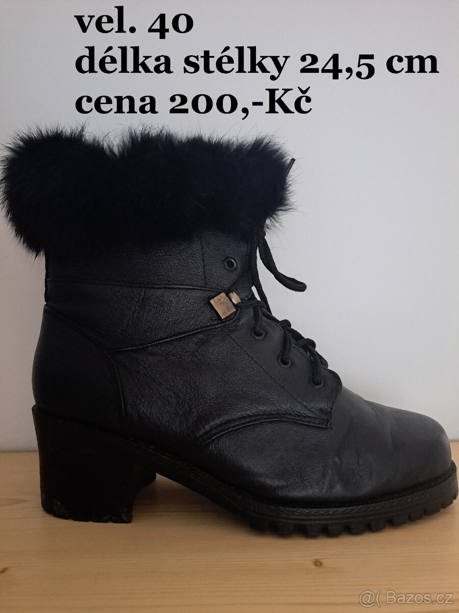 Dámské boty vel. 40 - 4 páry - TOP STAV - 2