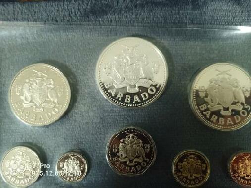 set mincí Barbados 2 mince stříbrné - 2
