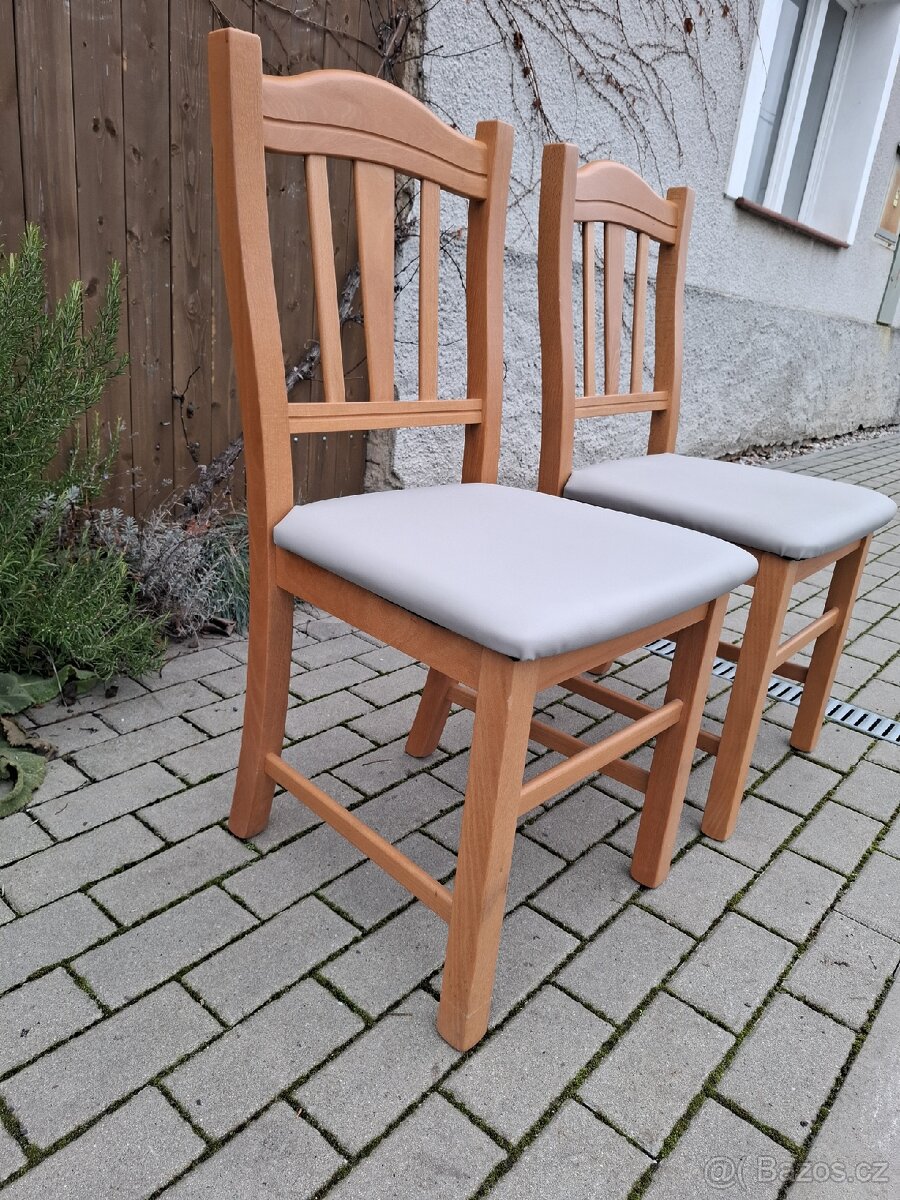 2x široké židle - 2