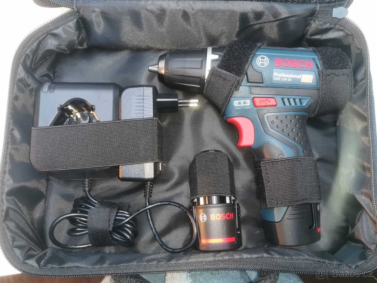 BOSCH Aku vrtací šroubovák GSR 12V-15 - 2