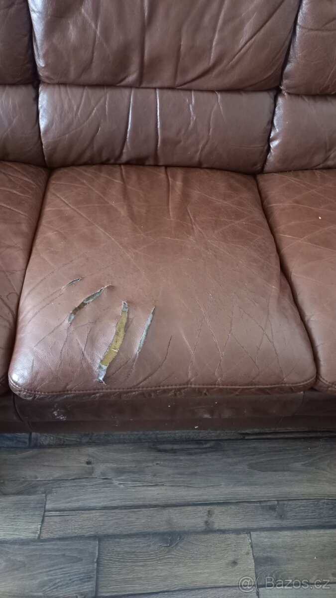 Sedací souprava kožená - 2