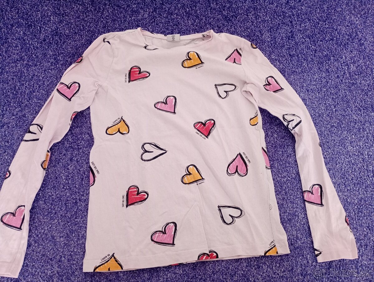 Tričko se srdíčky, PageOne, vel. 146/152 - 2
