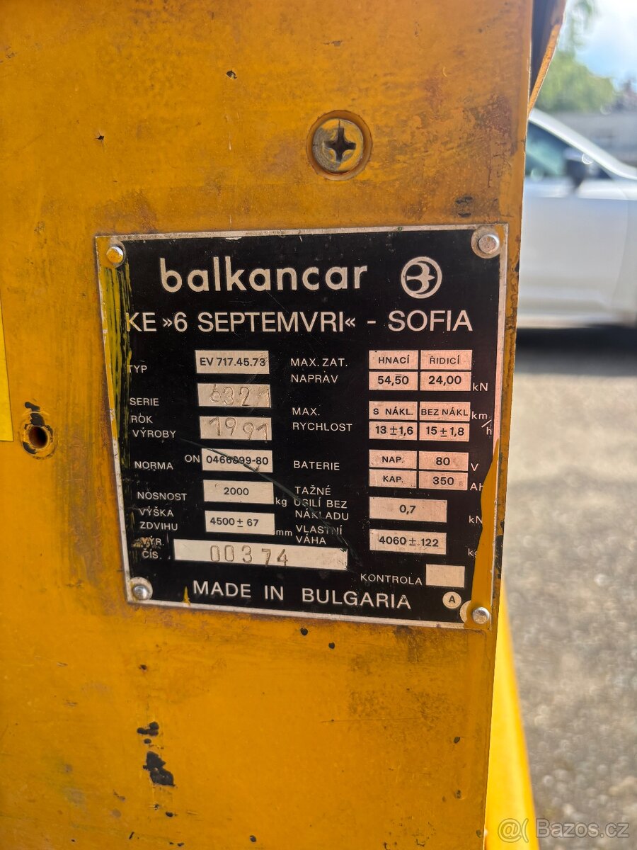 Vysokozdvižný vozík Balkancar - 2