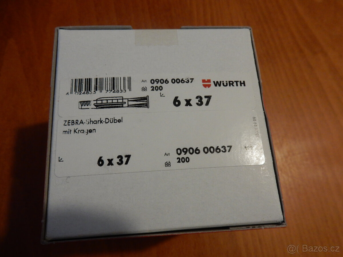 Wurth hmoždinky 6x37 shark - 2