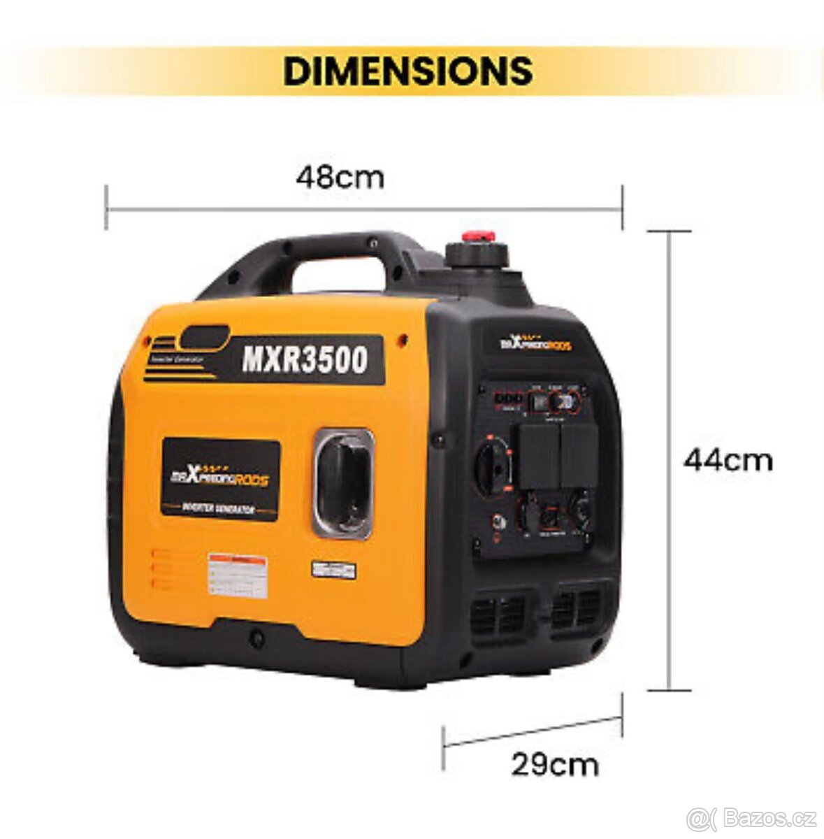 Invertorový benzínový generátor MaXpeedingRODS MXR3500i 3kW - 2