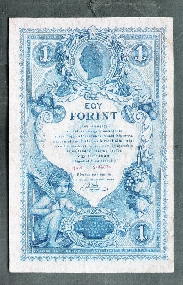Staré bankovky Rakousko Uhersko 1 Gulden Forint 1888 - 2