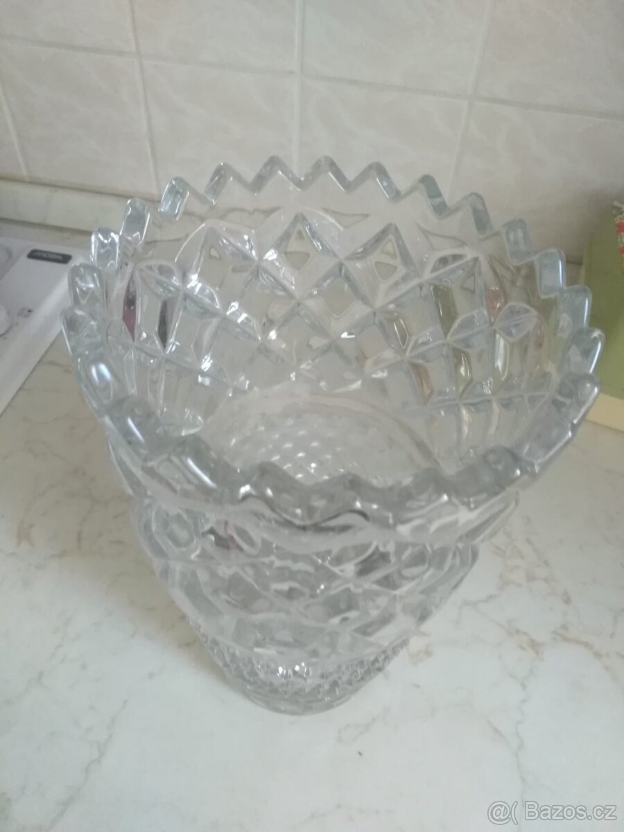 skleněná váza vysoká - 2