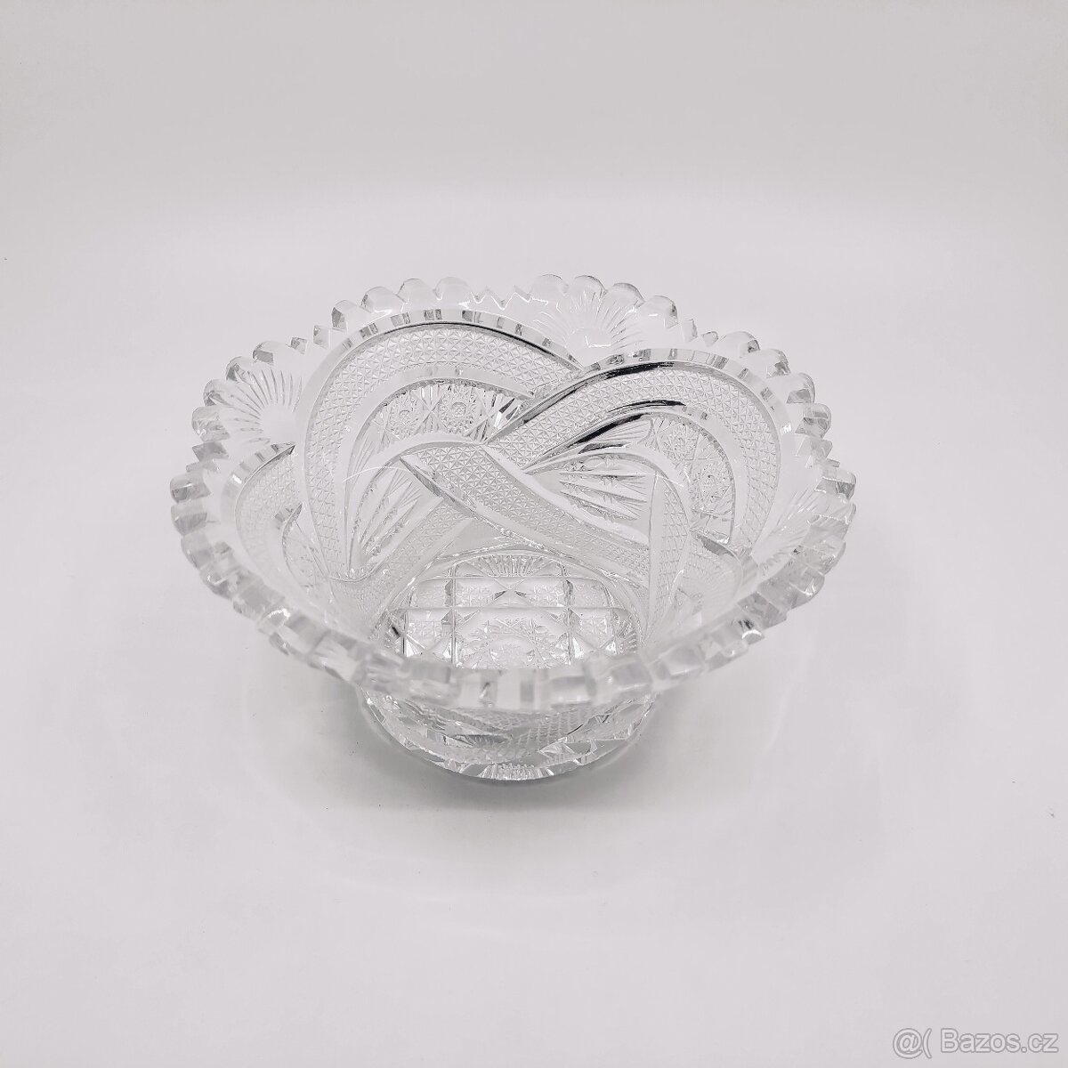 Broušená křišťálová mísa - 2
