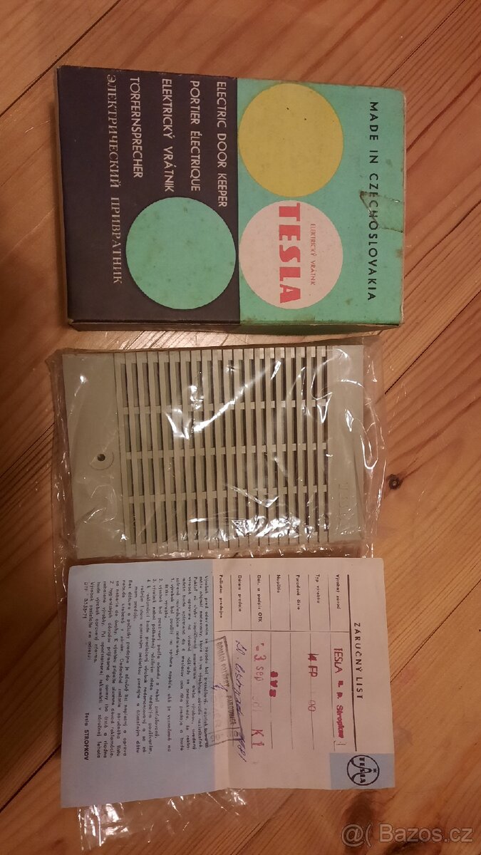 Tesla Elektrický vrátnik r.v.1981 - 2