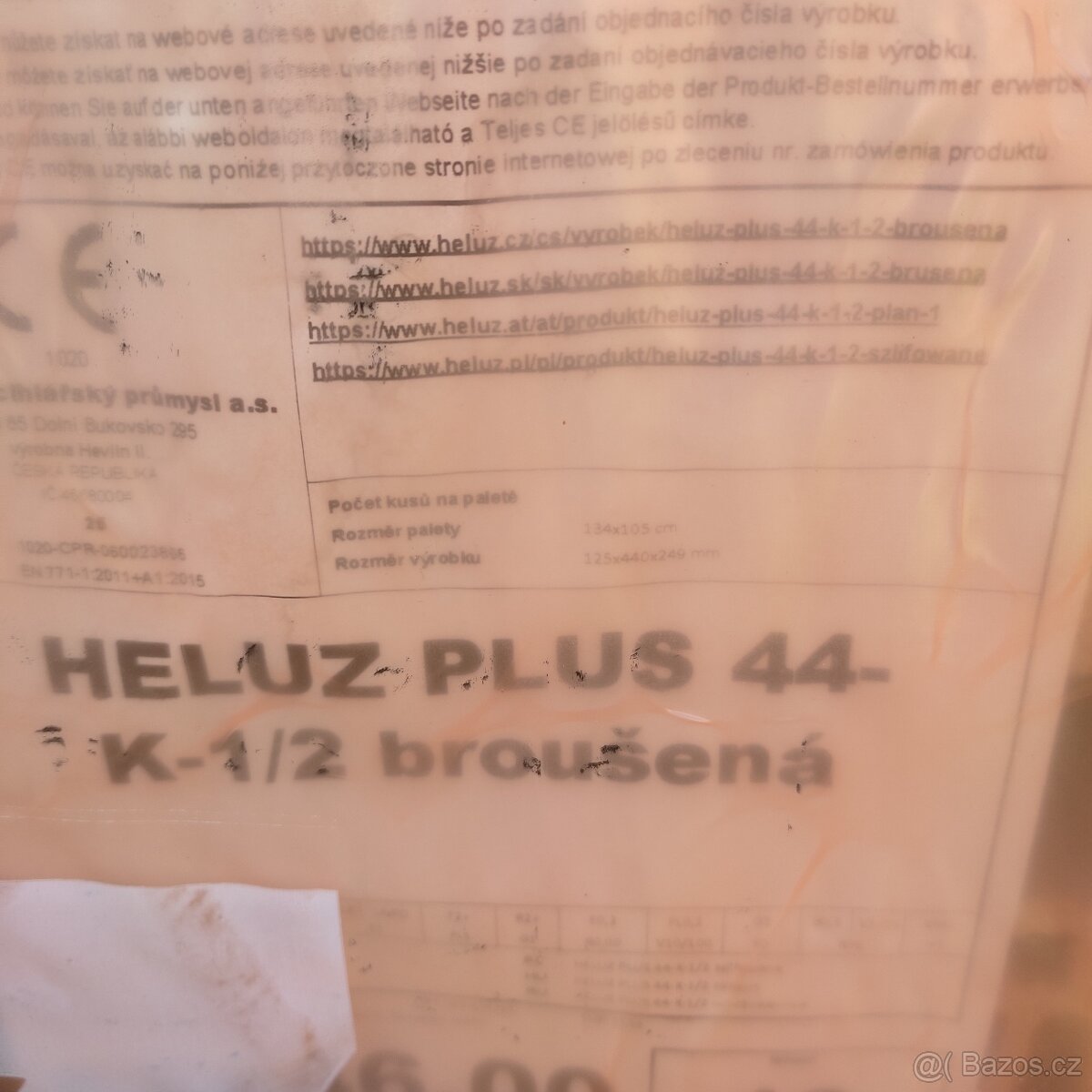 Heluz 44 K1/2 plus broušená - 2
