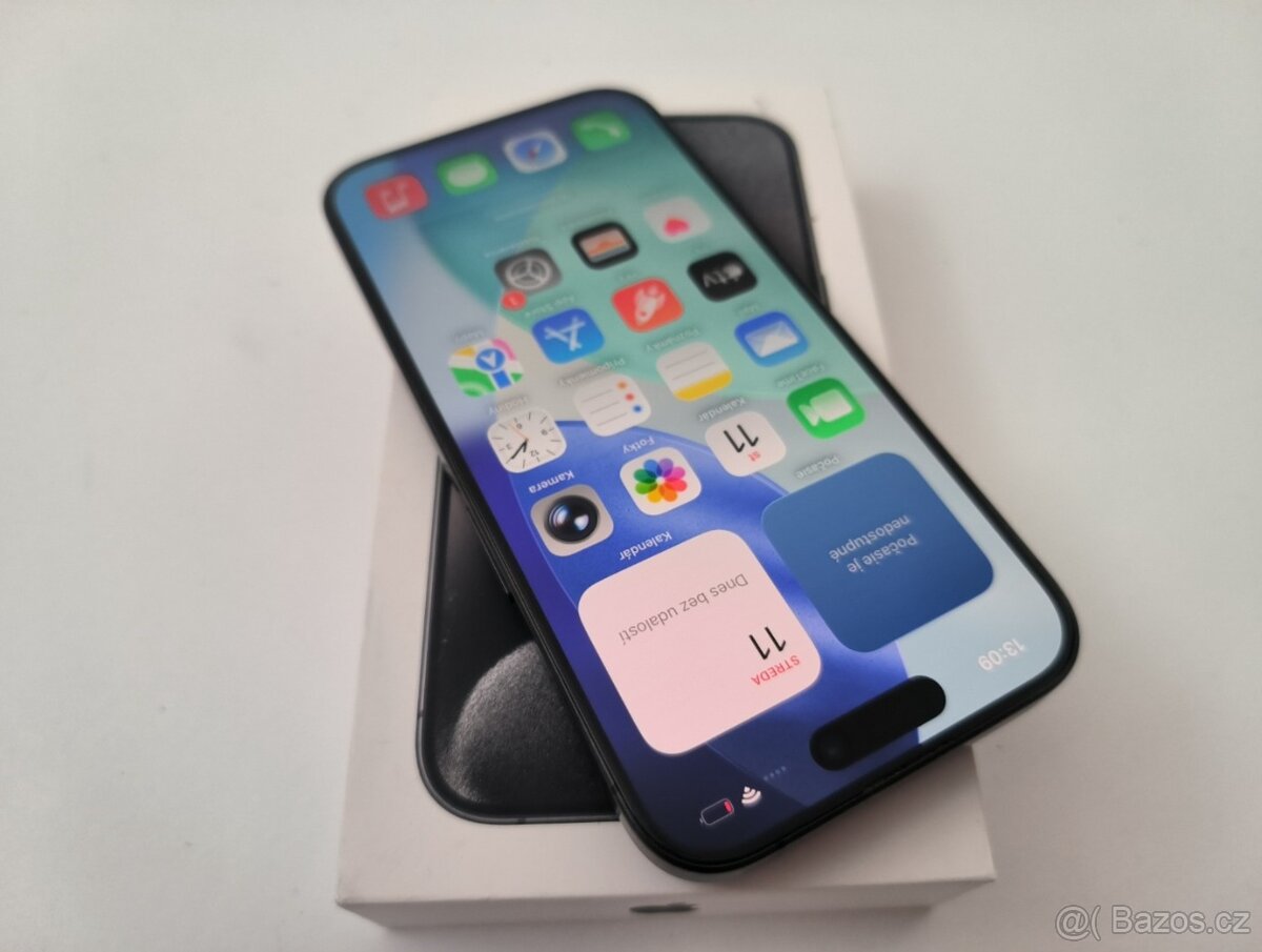 apple iphone 15 PRO 128gb Black Titanium 100% Batéria - 2