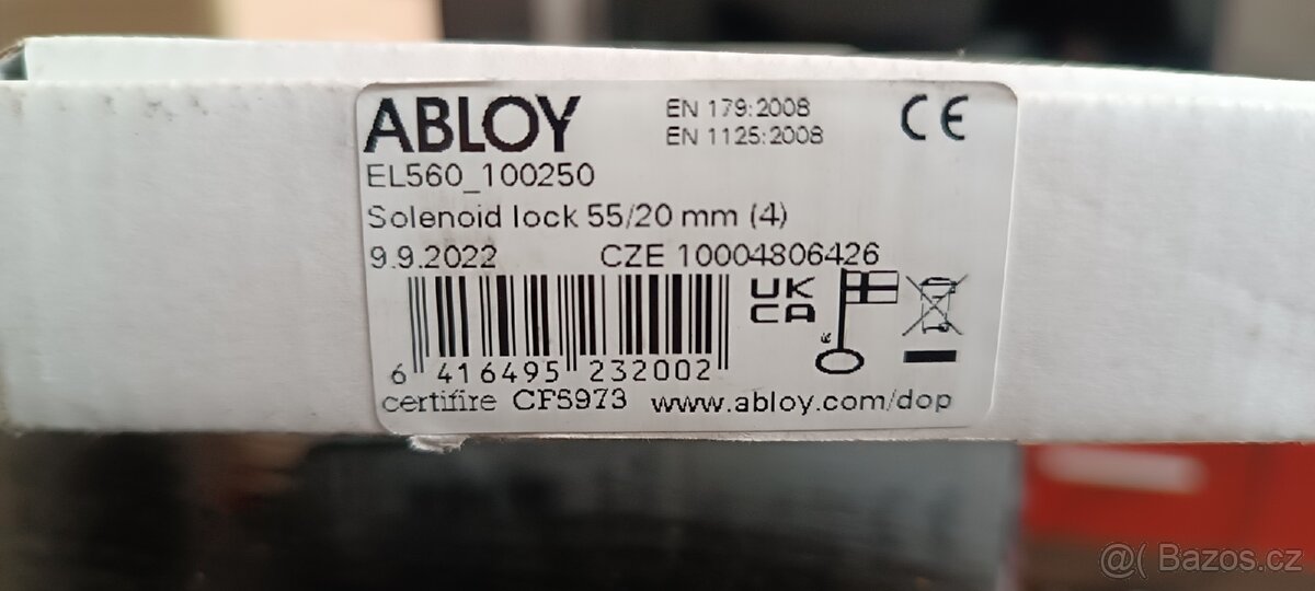 ABLOY EL560 – Elektromechanický zámek, čelo 20mm - 2