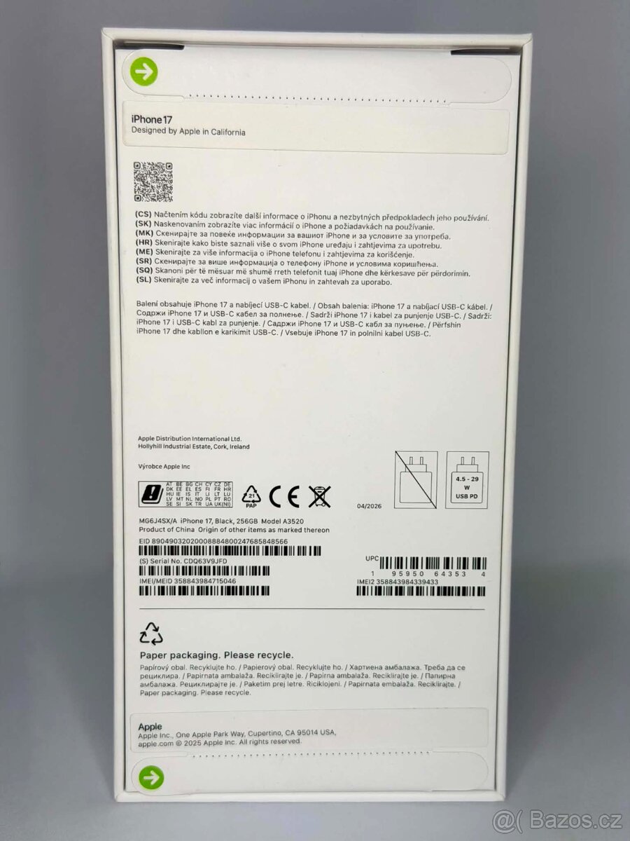 Apple iPhone 17 256GB NOVÝ - 2