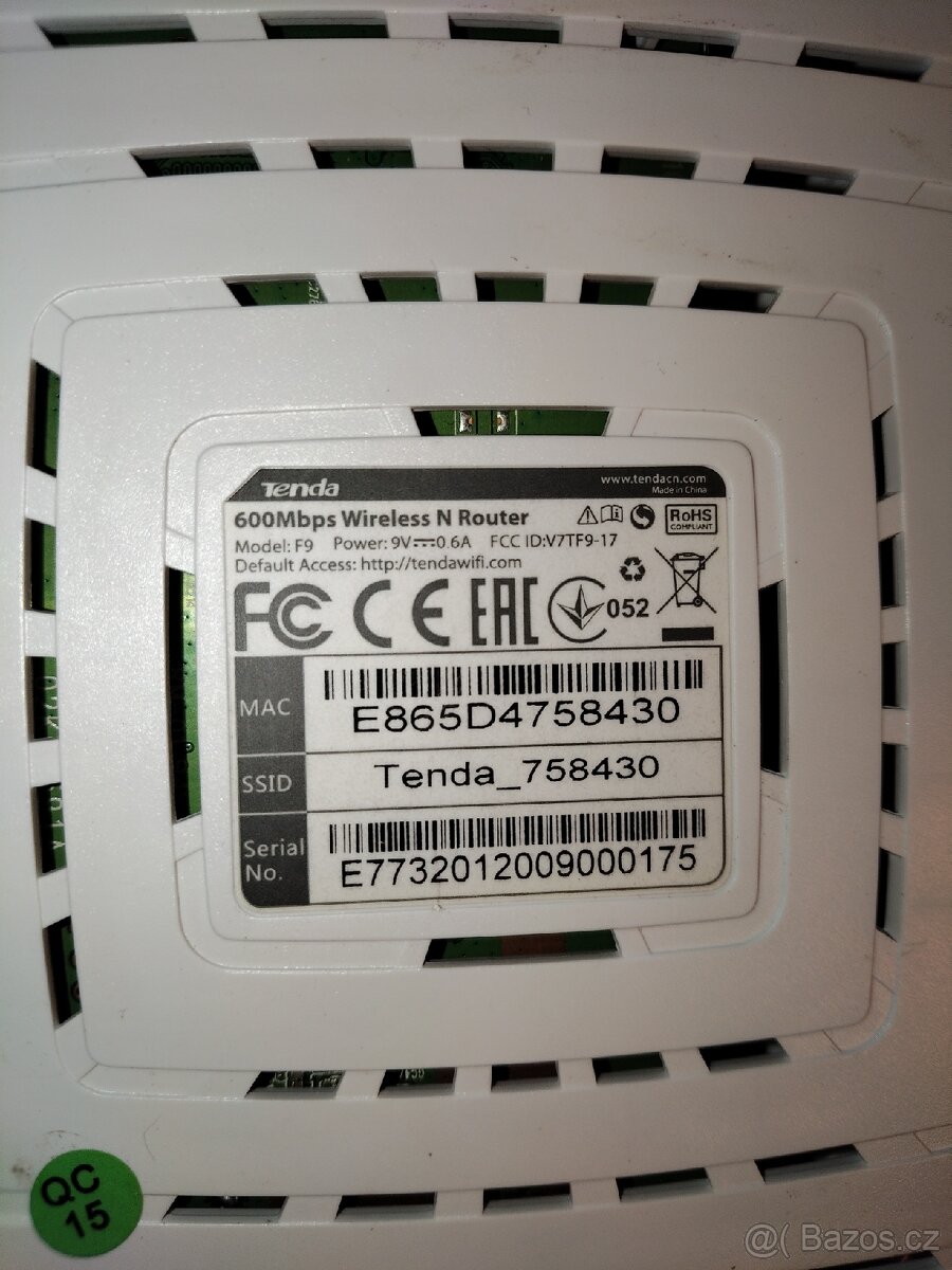 Tenda F9 WiFi router 600Mbps - 2