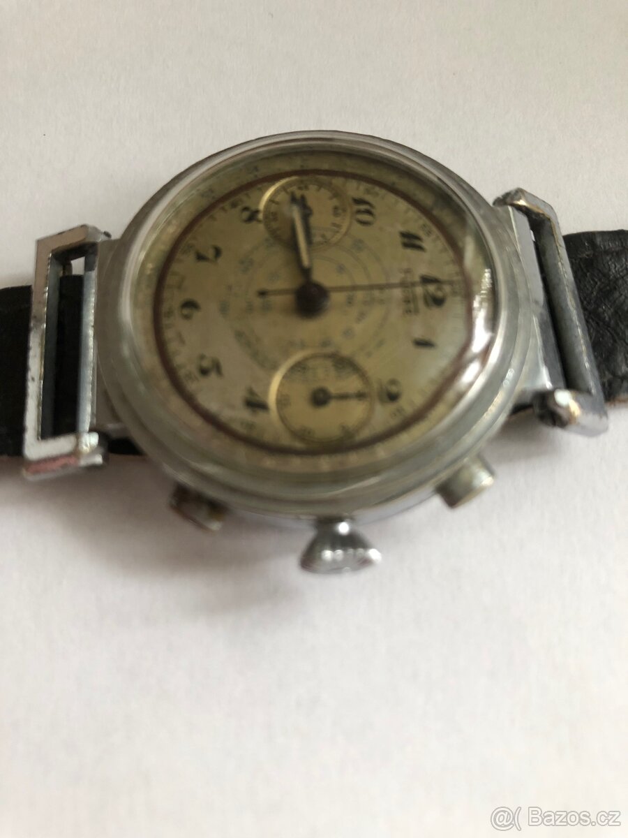 Nádherný ART DECO chronograf FLORE - 2