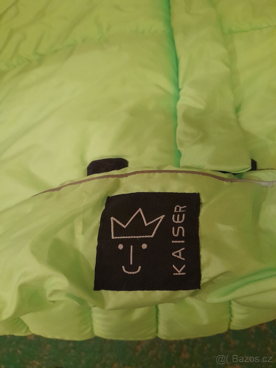 Zelený zimní fusak do kočárku KAISER - 2