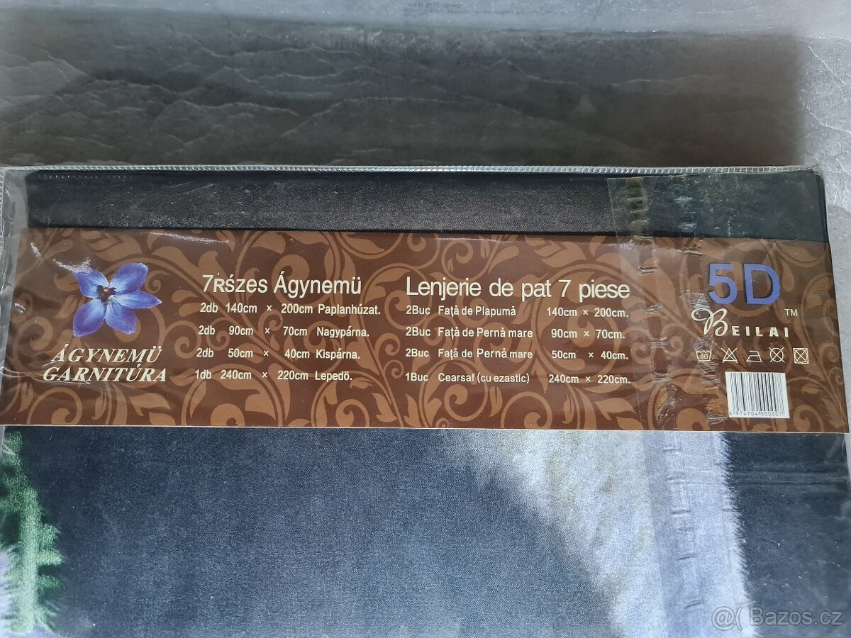 Povlečení 7 kusů 5D Panda - 2