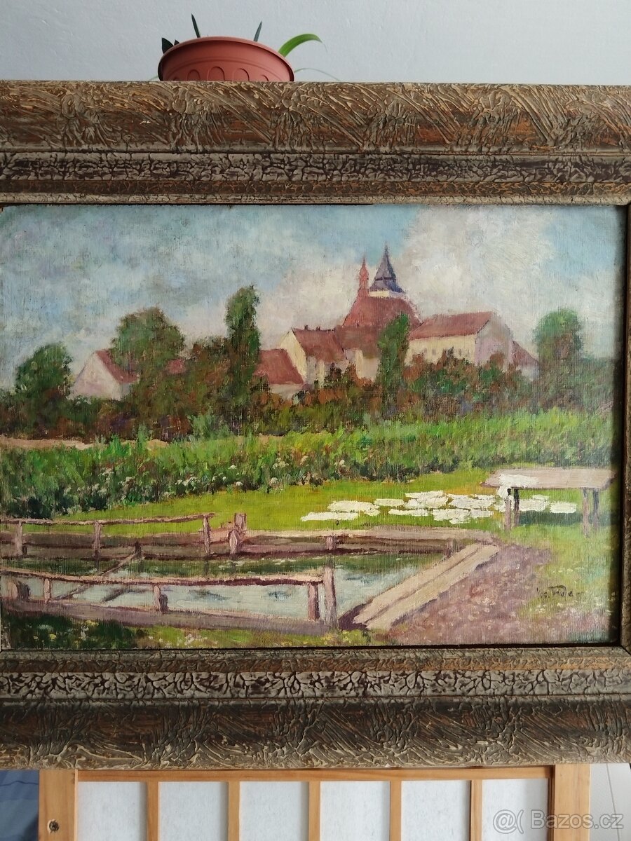 obraz NA BĚLIDLECH, olej, Josef Fiala - 2