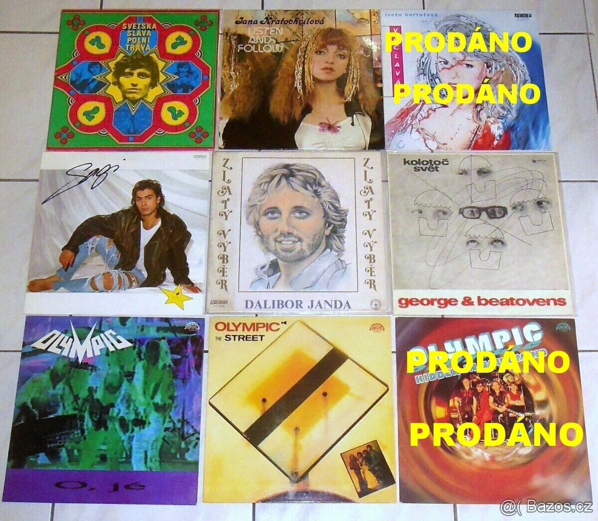 Rozprodám různé LP desky československá scéna 70. - 90. léta - 2