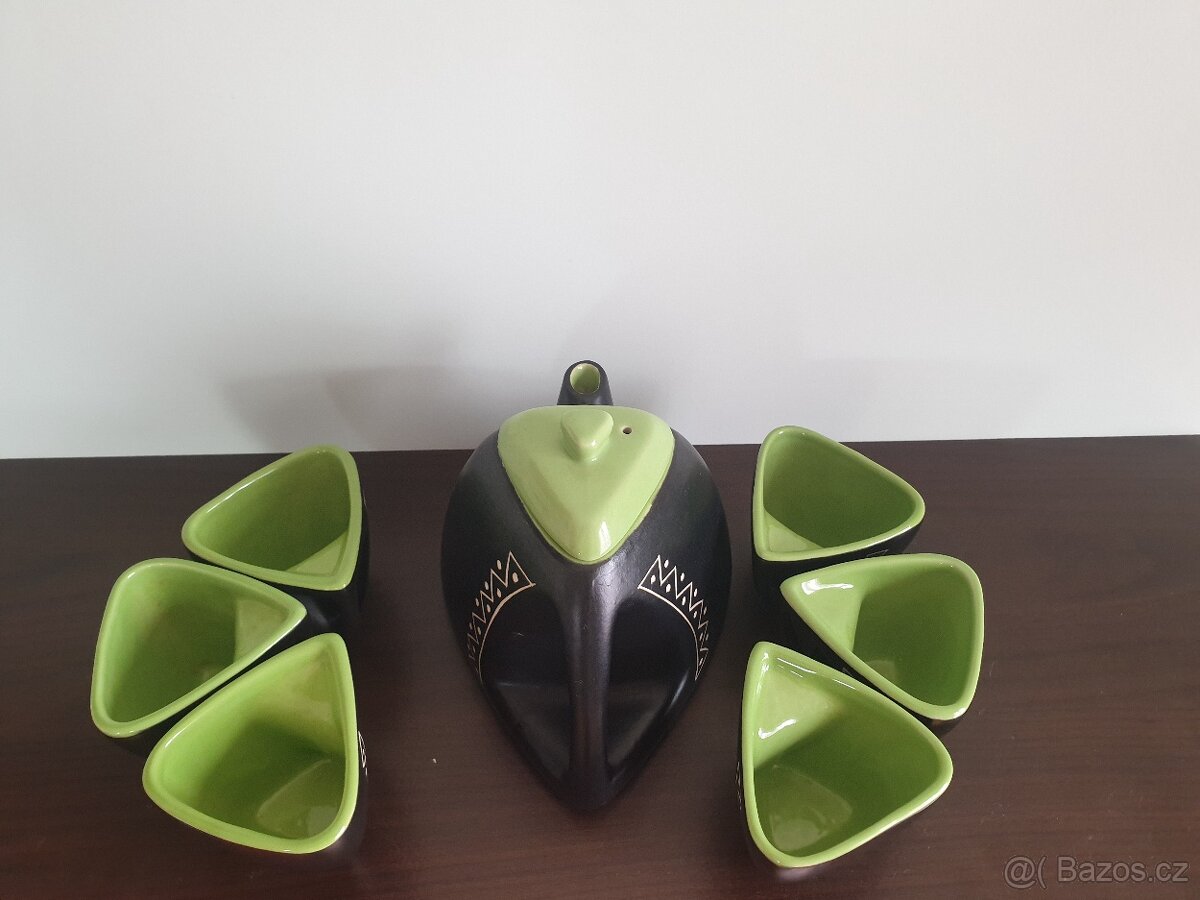 Čajová konvička + 6 šálků - 2