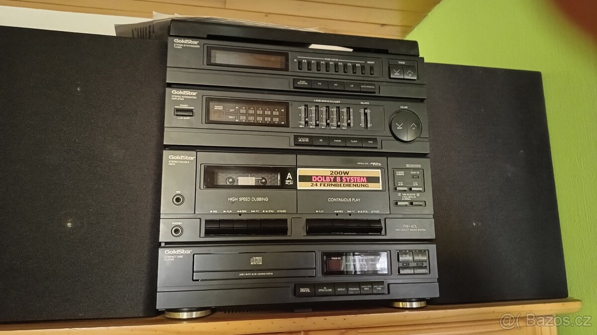 Hifi věž + 2 velké reproduktory - 2