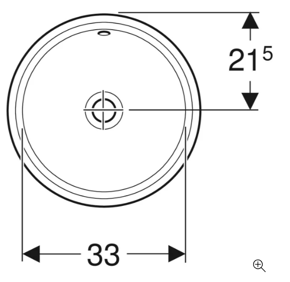 Umyvadlo Geberit Variform 33 cm - 2
