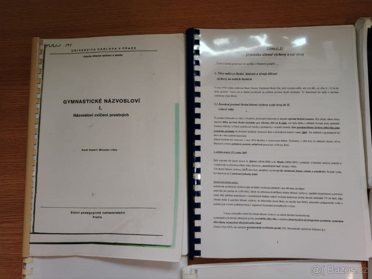 soubor studijních materiálů a učebnic pro studenty tělesné v - 2