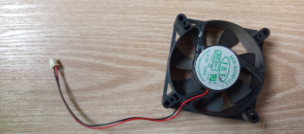 Ventilátor 80 × 80 × 25 mm, 2pin - 2