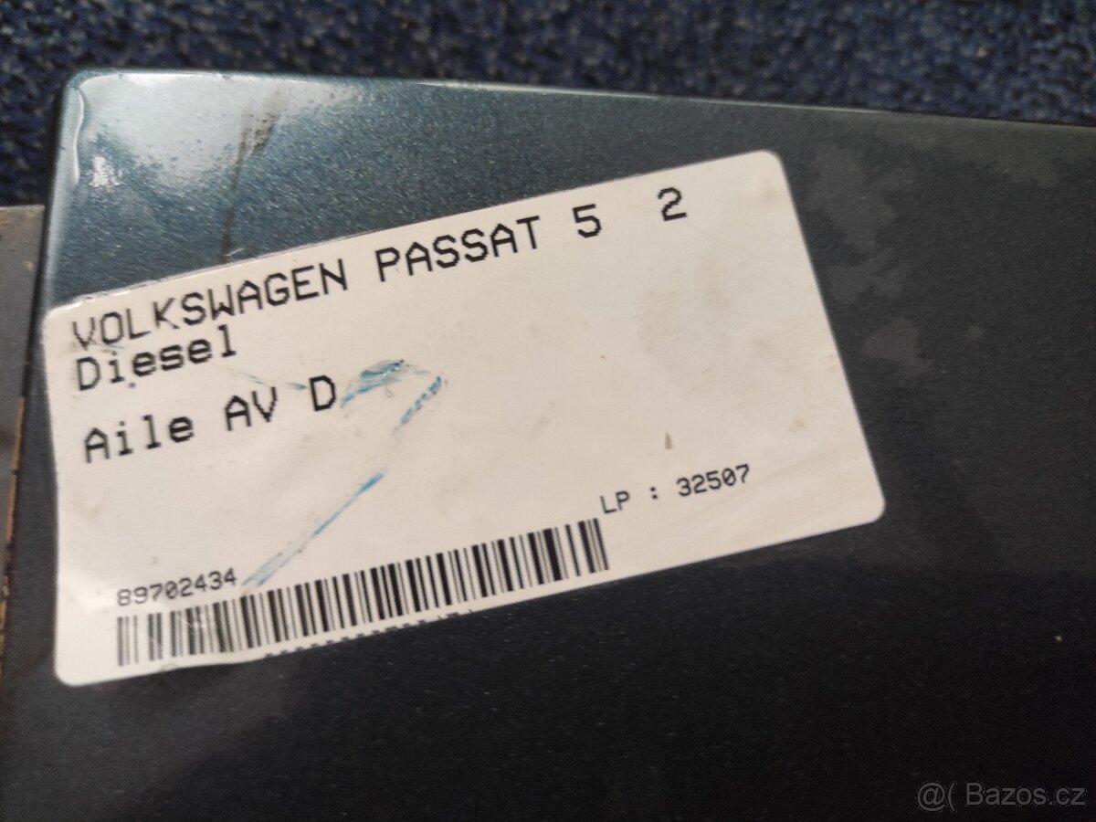 Pravý blatník Passat - 2