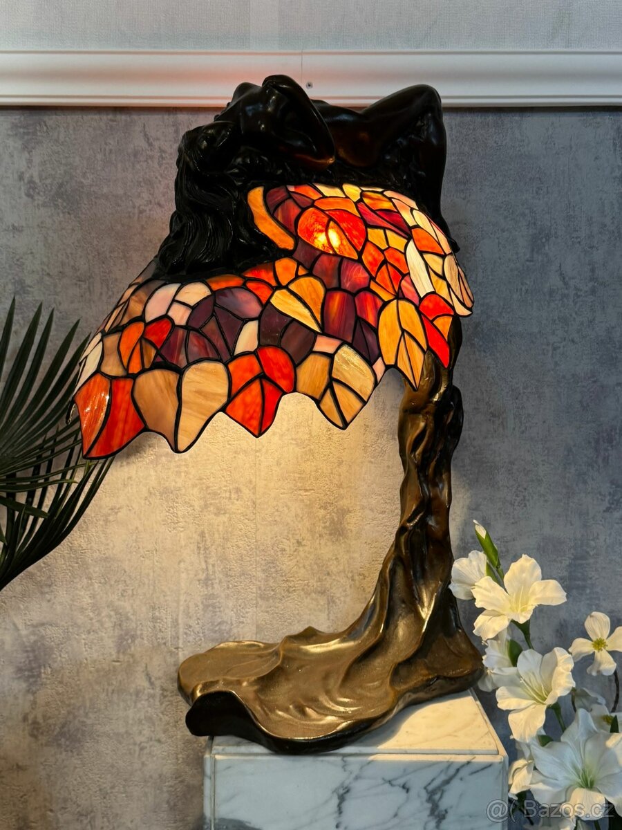 Secesní bronzová lampa signovaná (141005) - 2