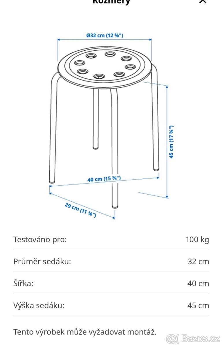 Stolička IKEA - 2