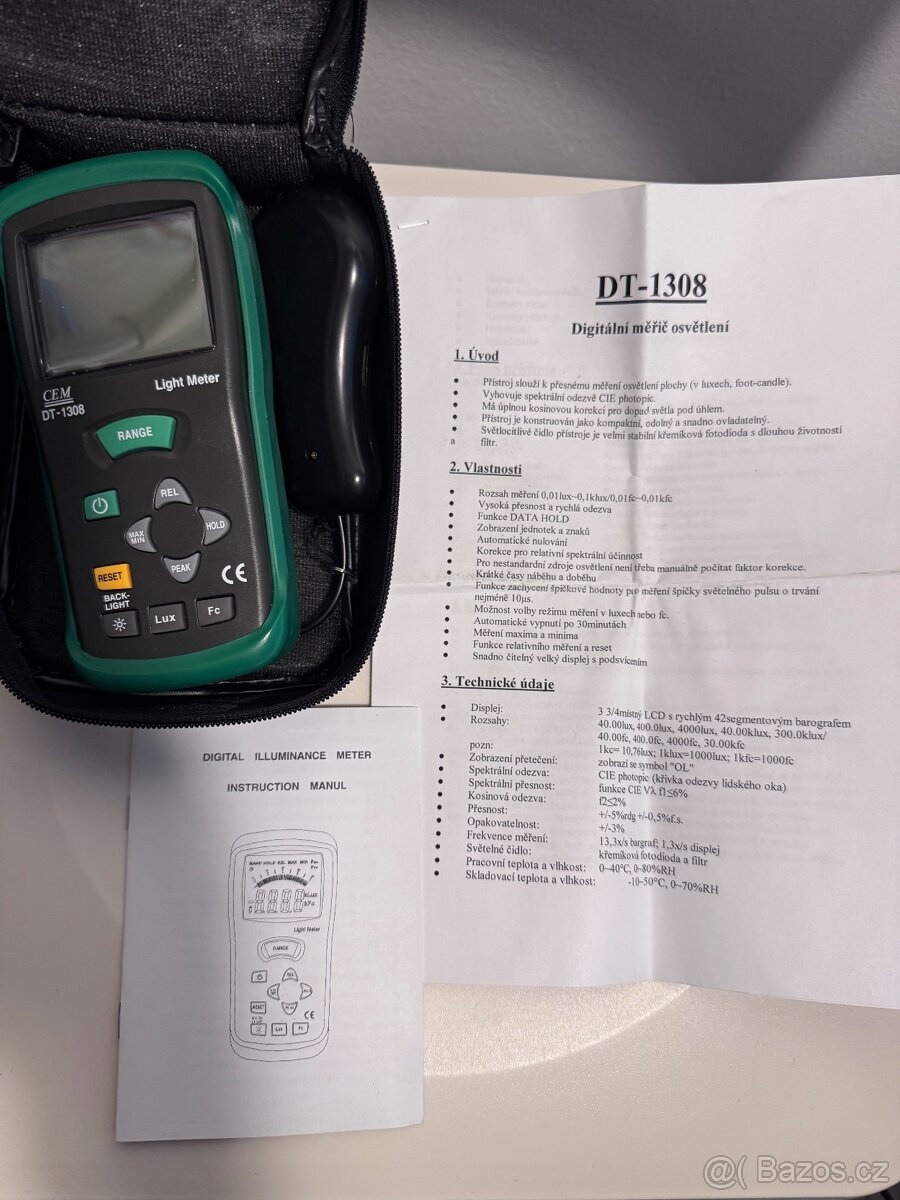 Digitální měřič osvětlení CEM DT-1308 - 2