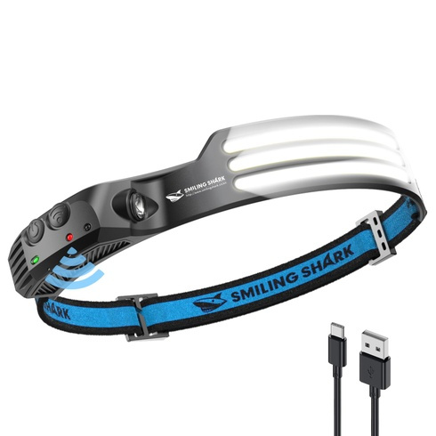 Prodám rybářskou čelovku Smiling Shark TD-0123 černá/modrá - 2