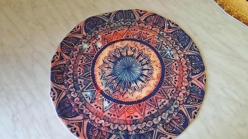 POVLAK NA KULATÝ POLŠTÁŘ s orientálním dekorem - 2