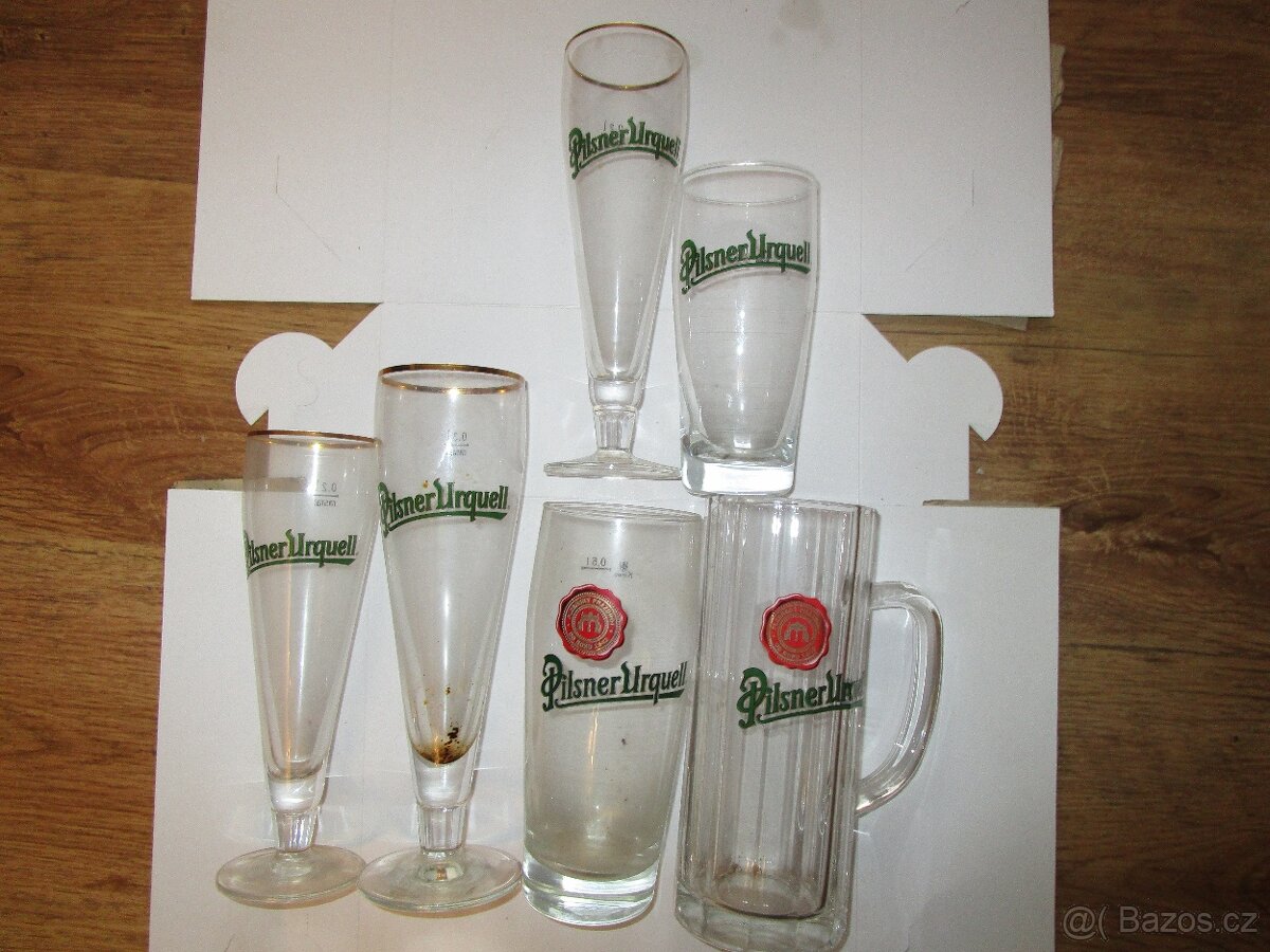 Pivní sklenice a pulitry - 2