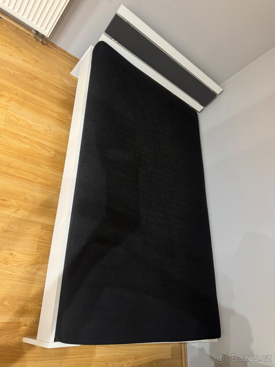 Bílá postel 200 x 120 - 2