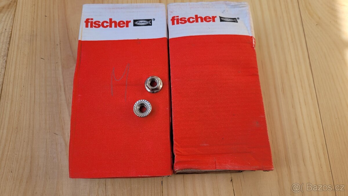 Nerezová matice FISCHER M8 A2 s ozubeným límcem - 2