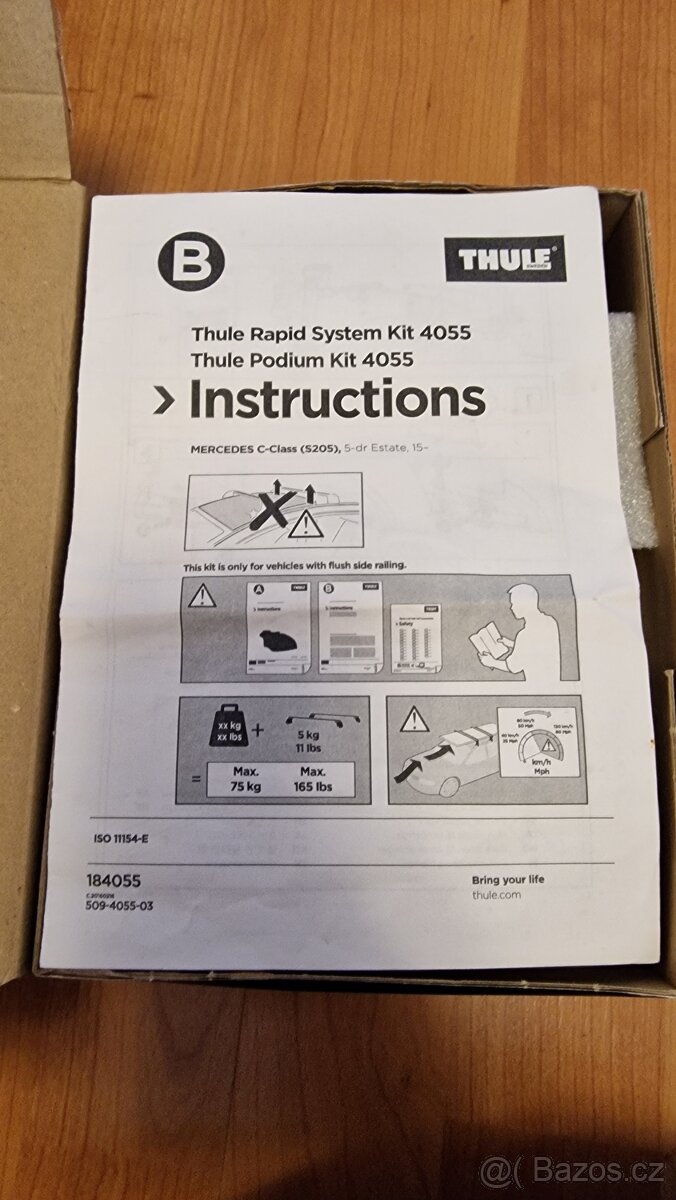 Montážní sada Thule 4055 pro MB C S205 a E S213 kombi - 2