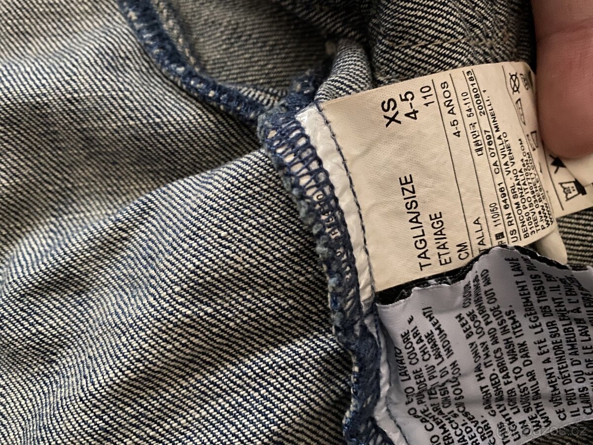 riflová bunda zn. BENETTON - 2