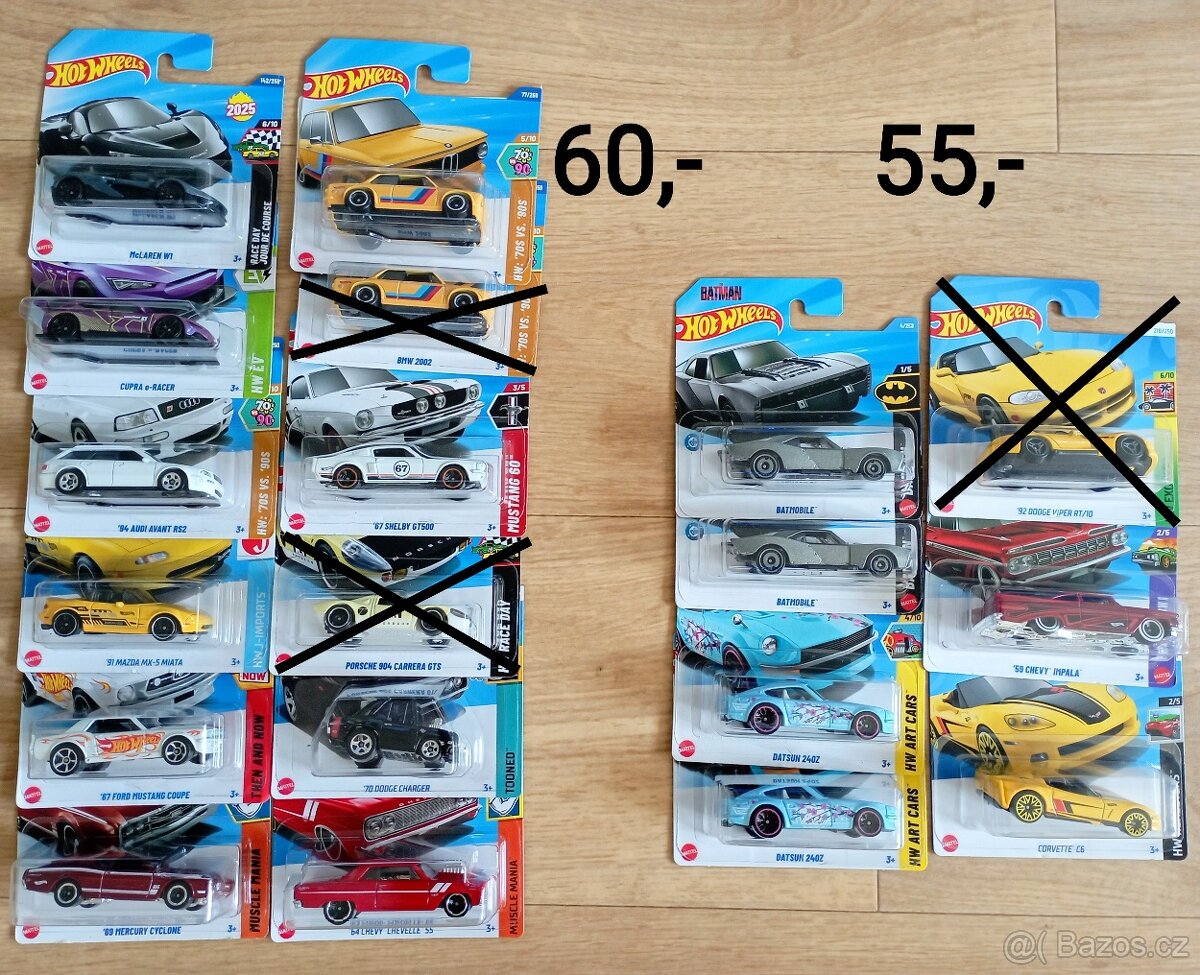 Hot Wheels autíčka - 2