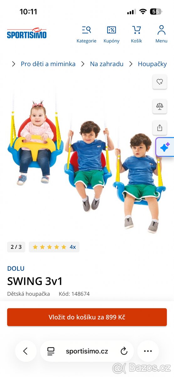 Detska houpacka 3v1 - 2