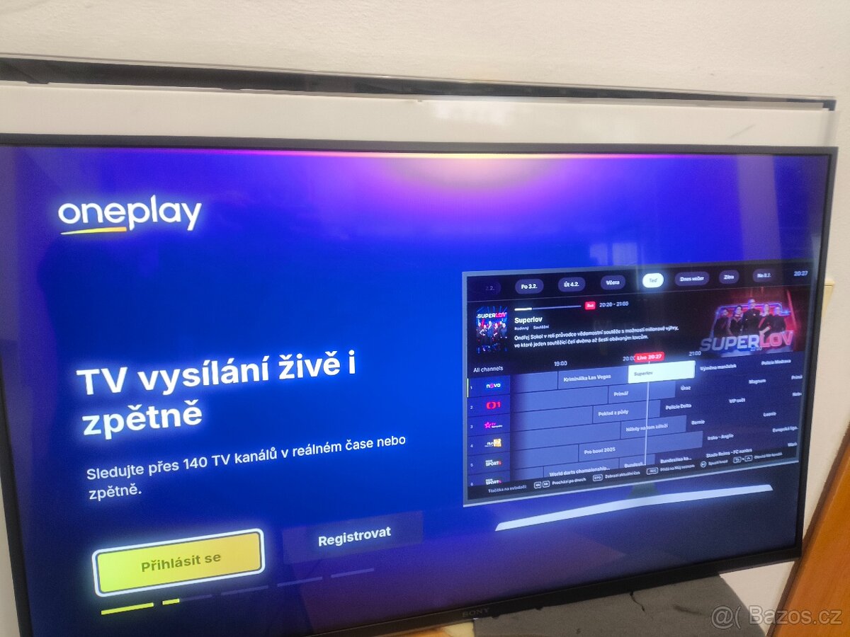 124cm LED televize Sony KDL-49WE665 / Youtube OnePlay - 2