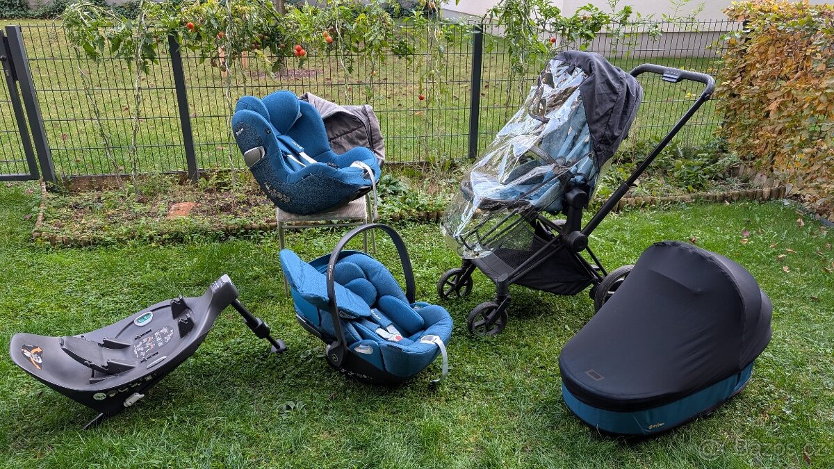 Cybex e-Priam elektrokočárek + 2 autosedačky + báze + korba - 2