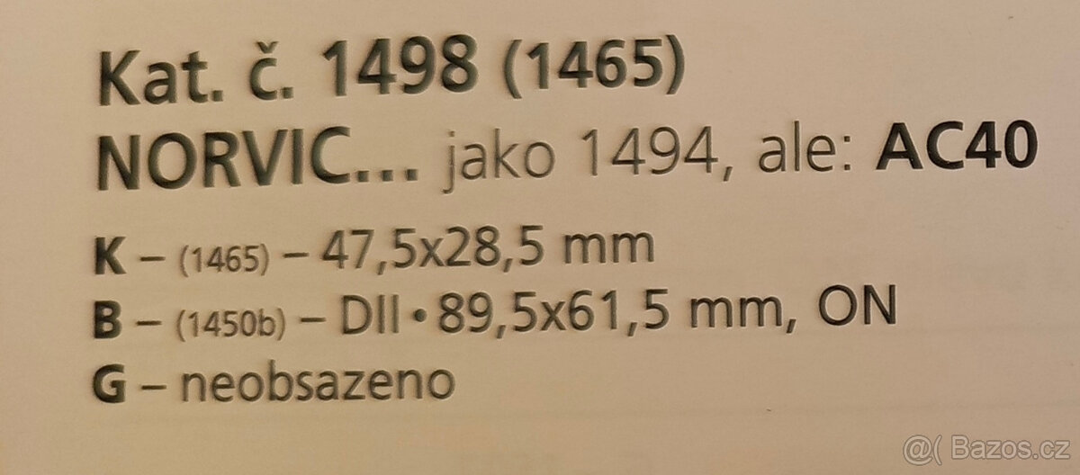 Československá exportní nálepka NORVIC 40 ( vzácná ) - 2